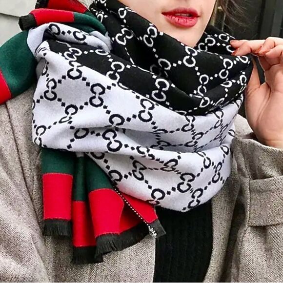 Vegan Cashmere Shawl Scarf / Wrap - Picture 3 of 8